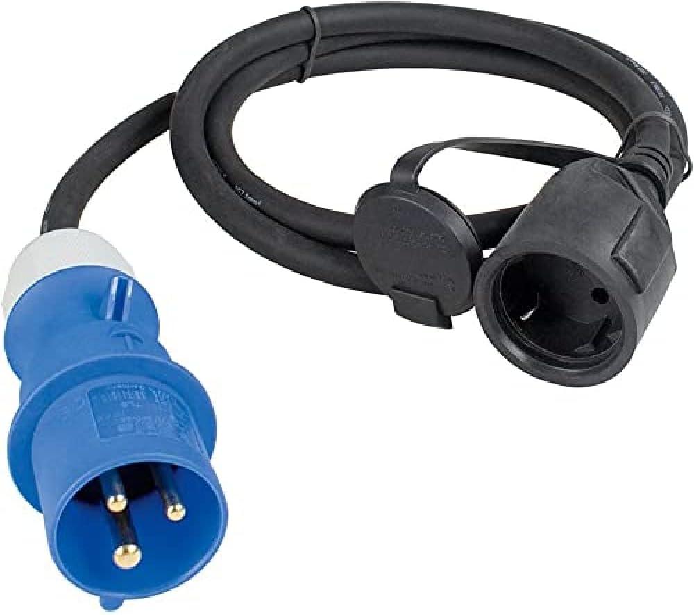 CEE-Adapterkabel Schuko auf CEE
